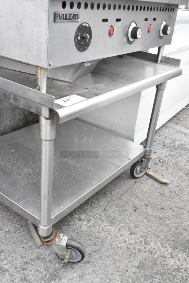 Stainless Steel Equipment Stand w/ Under Shelf on Commercial Casters. - Image 4 of 4