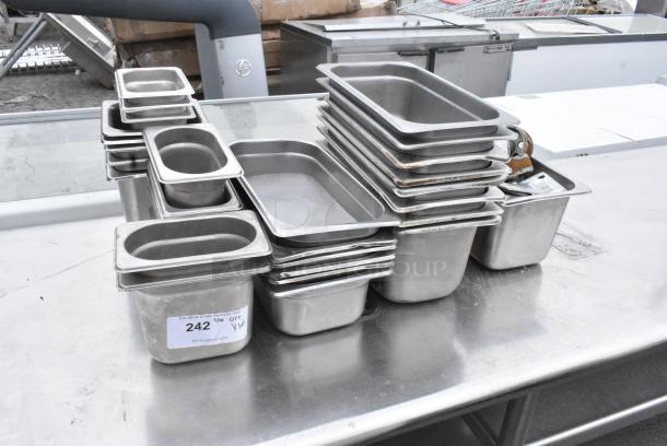 ALL ONE MONEY! Lot of Various Stainless Steel Drop In Bins. - Image 1 of 6