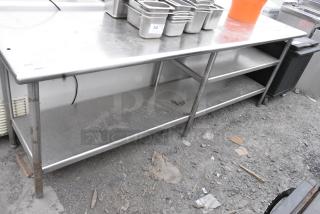 Stainless Steel Table w/ Under Shelf.