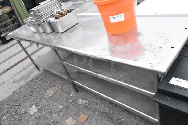 Stainless Steel Table w/ Under Shelf. - Image 2 of 4