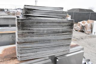 50 Various Metal Baking Pans Including Half and Full Size. 50 Times Your Bid!