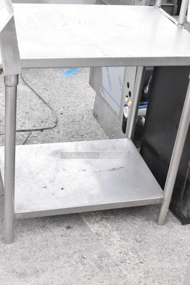 Stainless Steel Table w/ 2 Tier Over Shelf and Under Shelf. - Image 3 of 4