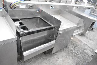 Perlick Stainless Steel Ice Bin w/ Speedwell, Counter, Door and Bottle Riser.