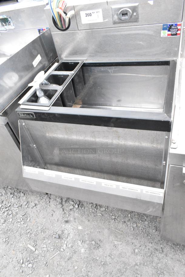 Perlick Stainless Steel Ice Bin w/ Speedwell, Counter, Door and Bottle Riser. - Image 5 of 8