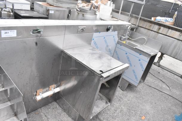 Perlick Stainless Steel Unit w/ Single Bay Sink and Drain Board. - Image 1 of 9
