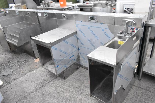 Perlick Stainless Steel Unit w/ Single Bay Sink and Drain Board. - Image 2 of 9
