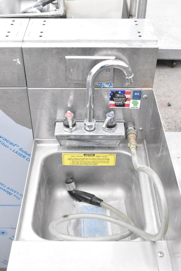 Perlick Stainless Steel Unit w/ Single Bay Sink and Drain Board. - Image 5 of 9