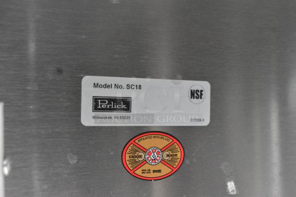 Perlick Stainless Steel Unit w/ Single Bay Sink and Drain Board. - Image 9 of 9
