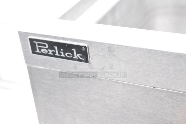 Perlick Stainless Steel 3 Bay Sink w/ Right Side Drain Board, Faucet and Handles. - Image 7 of 7