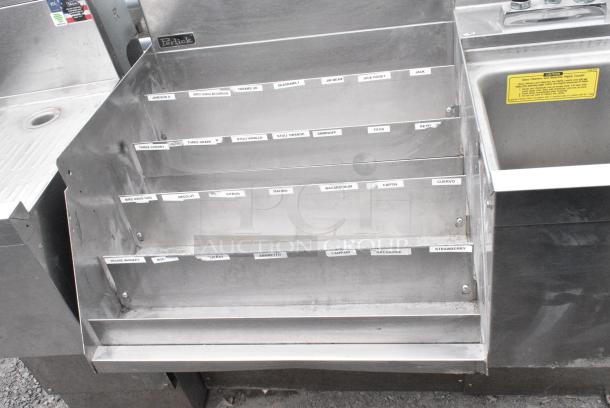 Perlick Stainless Steel Single Bay Sink w/ Bottle Merchandiser Rack - Image 7 of 8