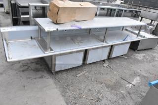 BRAND NEW SCRATCH AND DENT! Regency 600S32424224 Stainless Steel 3 Bay Sink w/ Dual Drain Boards. No Legs.