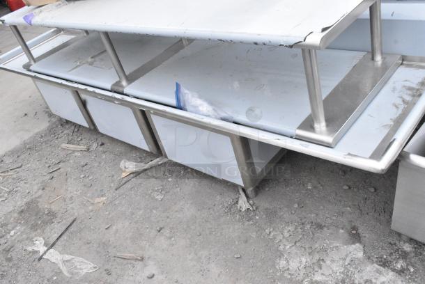 BRAND NEW SCRATCH AND DENT! Regency 600S32424224 Stainless Steel 3 Bay Sink w/ Dual Drain Boards. No Legs. - Image 2 of 4