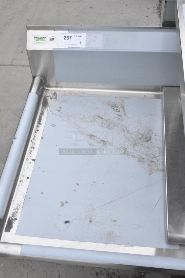 BRAND NEW SCRATCH AND DENT! Regency 600S32424224 Stainless Steel 3 Bay Sink w/ Dual Drain Boards. No Legs. - Image 3 of 4