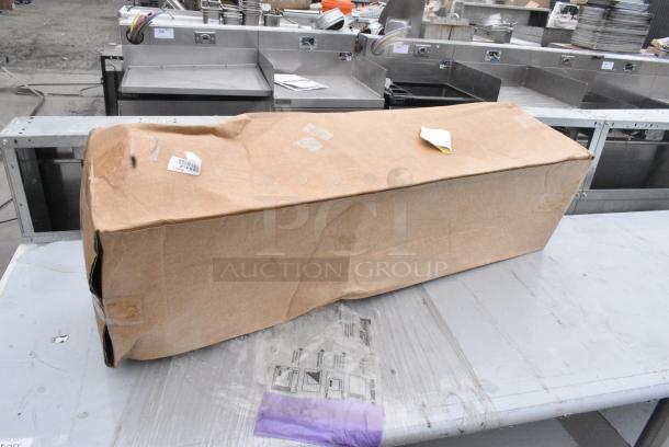 BRAND NEW SCRATCH AND DENT! Regency 600PTSD2496 24" Wide 16-Gauge Type 304 Stainless Steel Pass-Through Shelf with Overshelf - Image 3 of 6