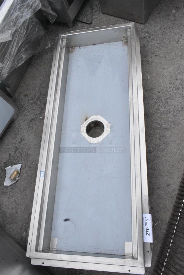BRAND NEW SCRATCH AND DENT! Stainless Steel Floor Trough w/ Grate. - Image 4 of 5