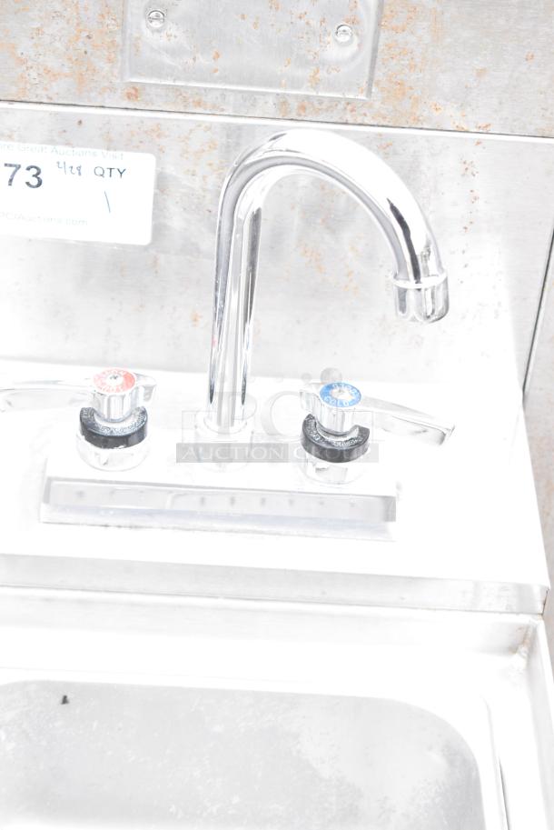Perlick Stainless Steel Unit w/ 2 Single Bay Sink Bays, Drain Board and Bottle Merchandiser Stand. - Image 6 of 11