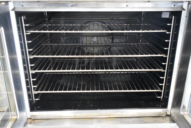 2 Blodgett Stainless Steel Commercial Natural Gas Powered Full Size Convection Oven w/ View Through Doors, Metal Oven Racks and Thermostatic Controls. 2 Times Your Bid! - Image 6 of 9