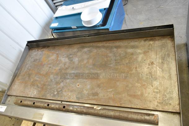 Garland Stainless Steel Commercial Natural Gas Powered Flat Top Griddle. - Image 3 of 5