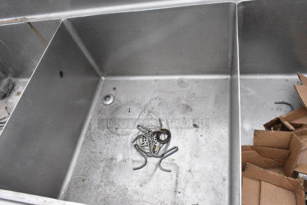 Stainless Steel 3 Bay Sink w/ Dual Drain Boards - Image 5 of 8
