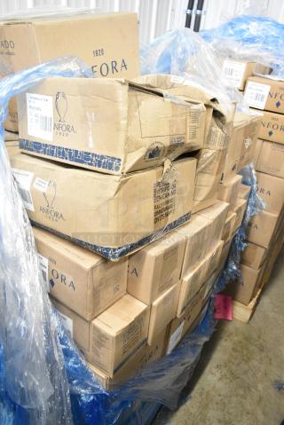 60 BRAND NEW! Boxes of Steelite Dishware Including A911P127 Oval Platter 15x10, A911P217 Noddle Bowls, Steelite A911P182 Chena Black Espresso Saucer, 4-7/8" diameter, Anfora, Steelite A910P788 Chena Ramekin/Sauce Dish, 2 ounce capacity, 3" diameter, Steelite A923P093 Chena Pink Salad/Dessert Plate, 7-1/2" diameter, Anfora, Steelite A911P161 Cafe Bowl. 60 Times Your Bid!