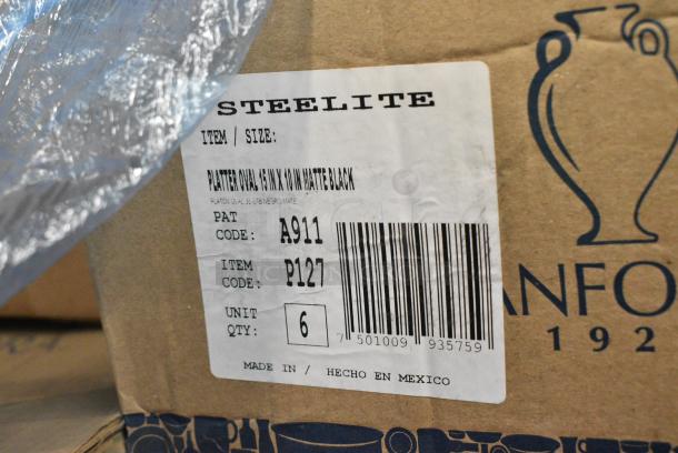 60 BRAND NEW! Boxes of Steelite Dishware Including A911P127 Oval Platter 15x10, A911P217 Noddle Bowls, Steelite A911P182 Chena Black Espresso Saucer, 4-7/8" diameter, Anfora, Steelite A910P788 Chena Ramekin/Sauce Dish, 2 ounce capacity, 3" diameter, Steelite A923P093 Chena Pink Salad/Dessert Plate, 7-1/2" diameter, Anfora, Steelite A911P161 Cafe Bowl. 60 Times Your Bid! - Image 5 of 15