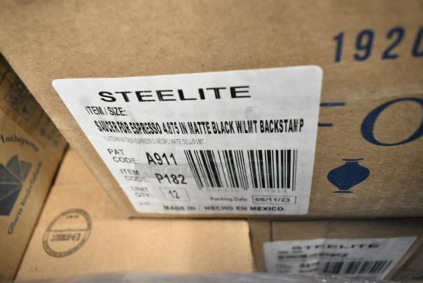 60 BRAND NEW! Boxes of Steelite Dishware Including A911P127 Oval Platter 15x10, A911P217 Noddle Bowls, Steelite A911P182 Chena Black Espresso Saucer, 4-7/8" diameter, Anfora, Steelite A910P788 Chena Ramekin/Sauce Dish, 2 ounce capacity, 3" diameter, Steelite A923P093 Chena Pink Salad/Dessert Plate, 7-1/2" diameter, Anfora, Steelite A911P161 Cafe Bowl. 60 Times Your Bid! - Image 7 of 15