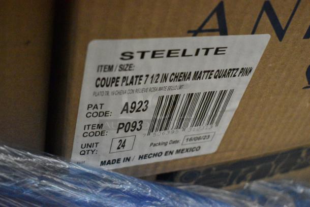 60 BRAND NEW! Boxes of Steelite Dishware Including A911P127 Oval Platter 15x10, A911P217 Noddle Bowls, Steelite A911P182 Chena Black Espresso Saucer, 4-7/8" diameter, Anfora, Steelite A910P788 Chena Ramekin/Sauce Dish, 2 ounce capacity, 3" diameter, Steelite A923P093 Chena Pink Salad/Dessert Plate, 7-1/2" diameter, Anfora, Steelite A911P161 Cafe Bowl. 60 Times Your Bid! - Image 9 of 15