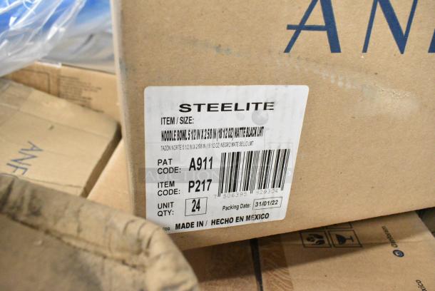 60 BRAND NEW! Boxes of Steelite Dishware Including A911P127 Oval Platter 15x10, A911P217 Noddle Bowls, Steelite A911P182 Chena Black Espresso Saucer, 4-7/8" diameter, Anfora, Steelite A910P788 Chena Ramekin/Sauce Dish, 2 ounce capacity, 3" diameter, Steelite A923P093 Chena Pink Salad/Dessert Plate, 7-1/2" diameter, Anfora, Steelite A911P161 Cafe Bowl. 60 Times Your Bid! - Image 12 of 15