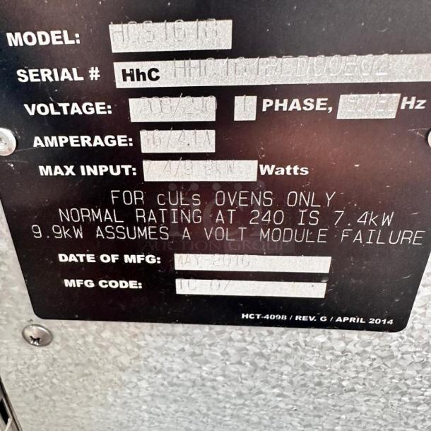 New TurboChef HhC1618 Conveyor Oven – 208/240V – Tested & Working! - Image 4 of 5