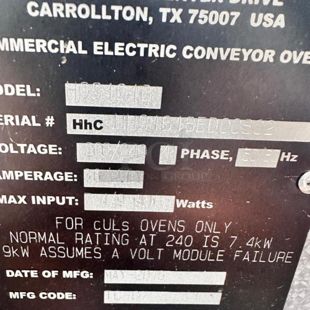 New TurboChef HhC1618 Conveyor Oven – 208/240V – Tested & Working! - Image 5 of 5