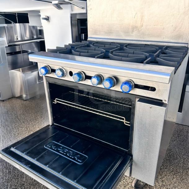 Excellent Condition Imperial 6-Burner Gas Range with Oven – Tested & Working! - Image 4 of 8
