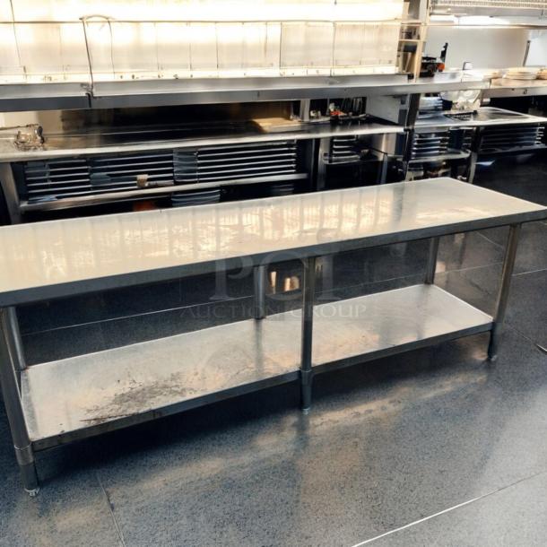 Heavy-Duty Stainless Steel Work Table – 85” x 30” – Commercial Grade! - Image 2 of 4