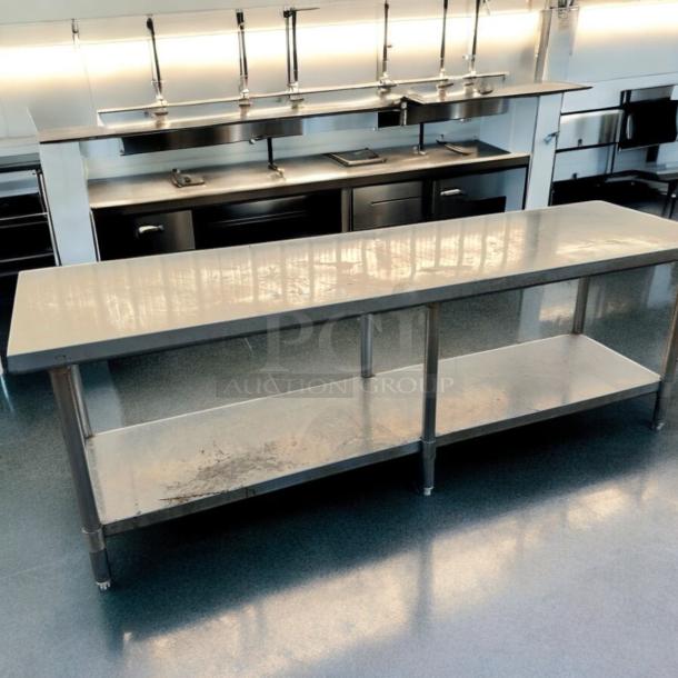 Heavy-Duty Stainless Steel Work Table – 85” x 30” – Commercial Grade! - Image 3 of 4