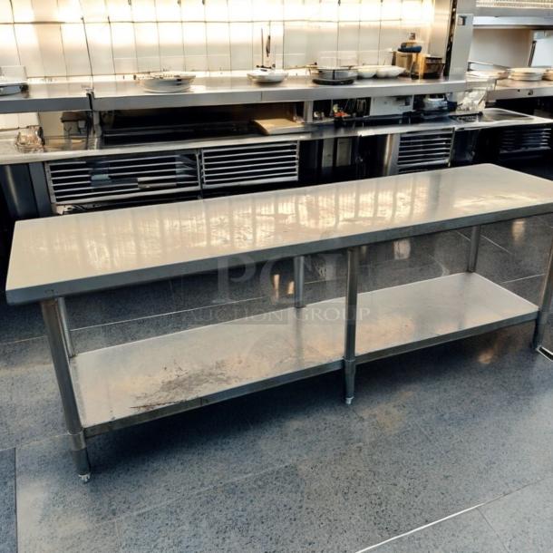 Heavy-Duty Stainless Steel Work Table – 85” x 30” – Commercial Grade! - Image 4 of 4