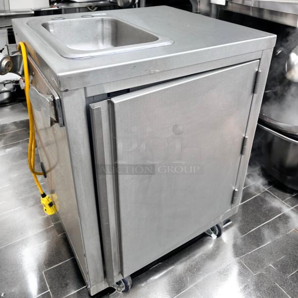 Excellent Condition John Boos PB-DISINK101405 Portable Hand Sink Cabinet – NSF Certified – Tested & Working! - Image 4 of 11