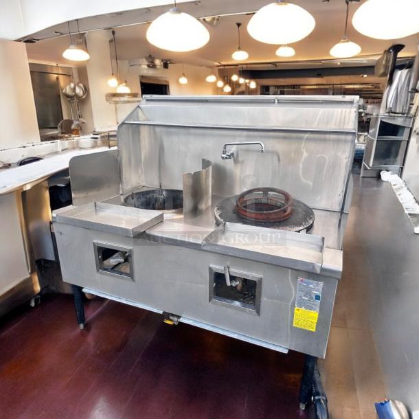 Excellent China Pacific Commercial Double Gas Wok Range – Tested and Working! - Image 6 of 16