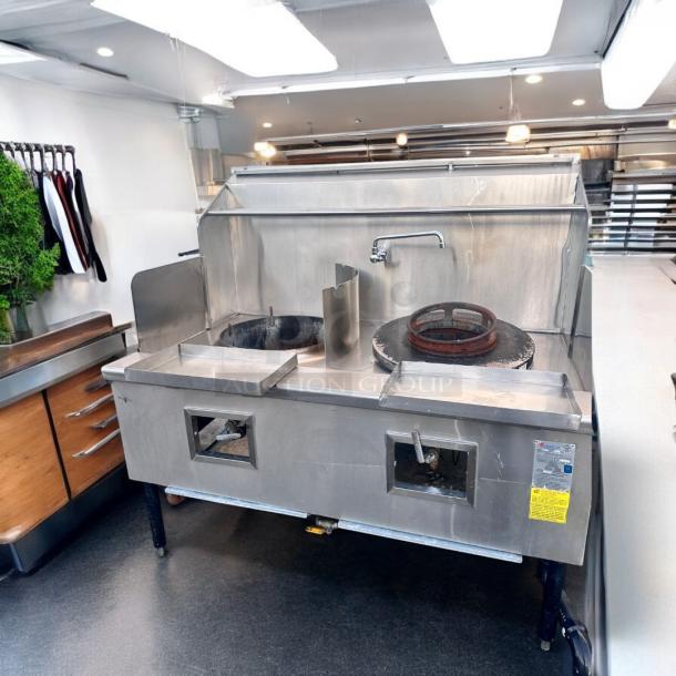 Excellent China Pacific Commercial Double Gas Wok Range – Tested and Working! - Image 9 of 16