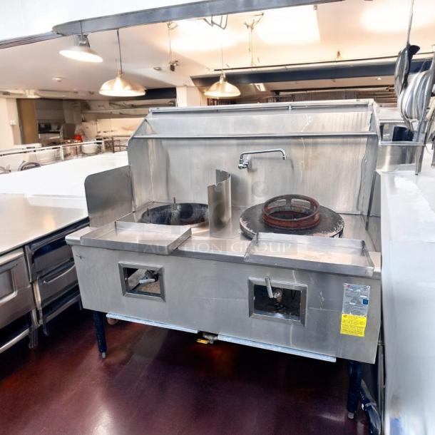 Excellent China Pacific Commercial Double Gas Wok Range – Tested and Working! - Image 10 of 16