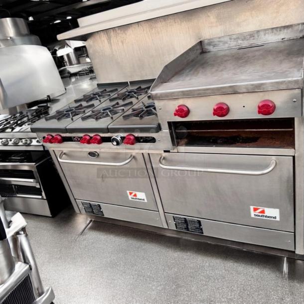Refurbished  Southbend Commercial Gas Range with Griddle & Oven – Fully Tested & Working! - Image 3 of 8