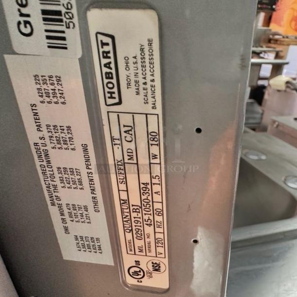 Excellent Condition Hobart Quantum HT Scale with Printer – 120V – Tested & Working! - Image 12 of 14