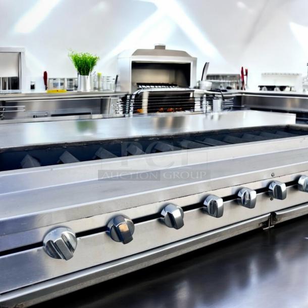 Excellent Condition Tri-Star 8-Burner Gas Range – Propane/Natural Gas – Tested & Working! - Image 4 of 8