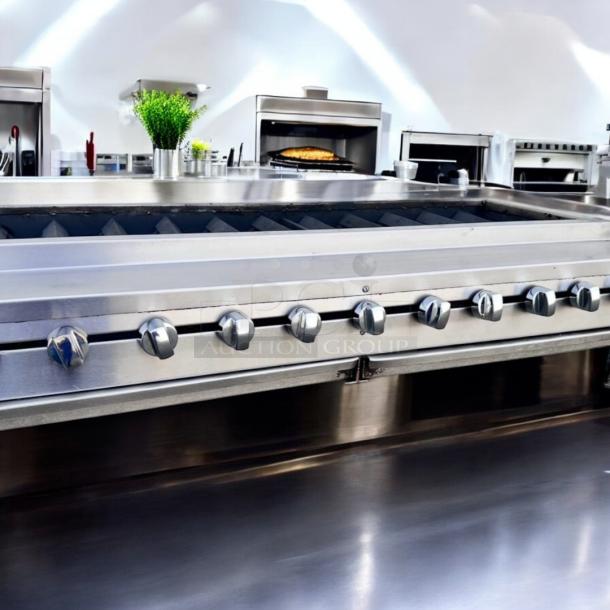 Excellent Condition Tri-Star 8-Burner Gas Range – Propane/Natural Gas – Tested & Working! - Image 5 of 8