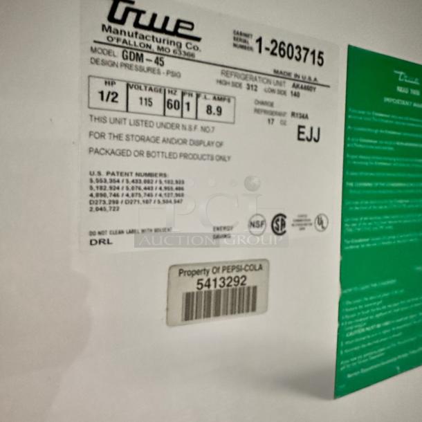 Excellent Condition True GDM-45 Glass Door Refrigerator – 115V – Tested & Working! - Image 7 of 7