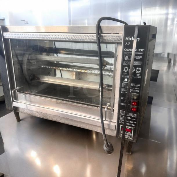 Excellent Condition Hickory Industries J55E Commercial Rotisserie Oven – 120V – Tested & Working! - Image 1 of 9