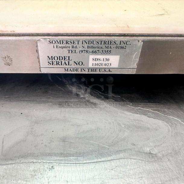 Excellent Condition Somerset SDS-130 Dough Sheeter – Tested & Working! - Image 7 of 7
