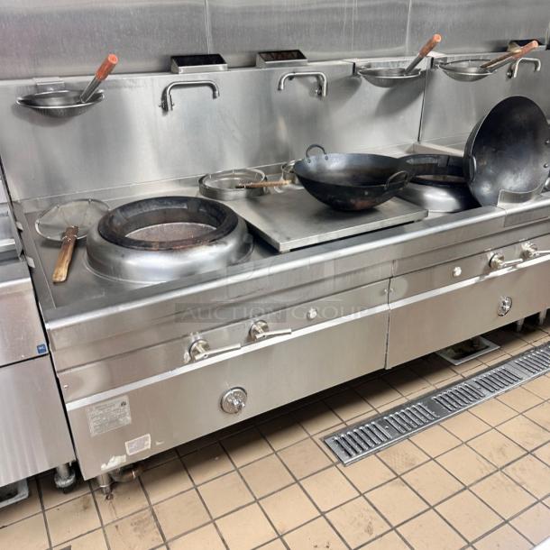 Excellent Condition Allstrong ECO-2 Commercial Wok Range – Natural Gas – Tested & Working! - Image 4 of 7