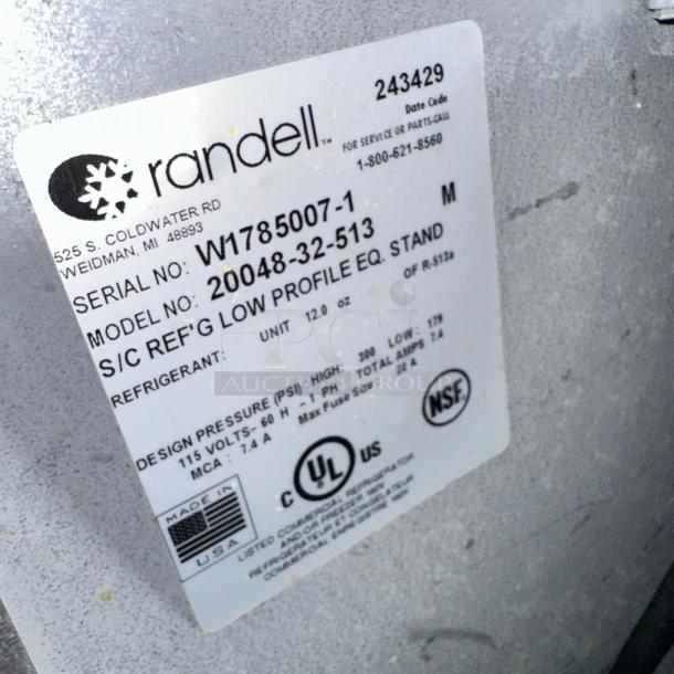 Excellent Condition Randell Low Profile Refrigerated Equipment Stand – 115V – Tested & Working! - Image 5 of 5