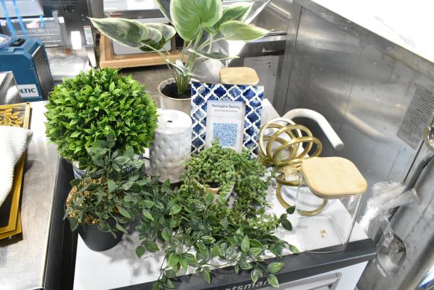 ALL ONE MONEY! Lto of Various Items Including Decorations and Fake Plants - Image 9 of 13