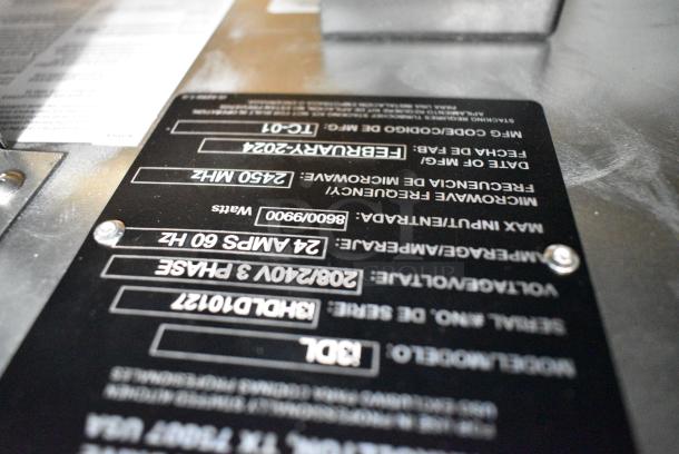 BRAND NEW! 2024 Turbochef i3DL Stainless Steel Commercial Countertop Electric Powered Rapid Cook Oven. 208/240 Volts, 3 Phase. - Image 7 of 9