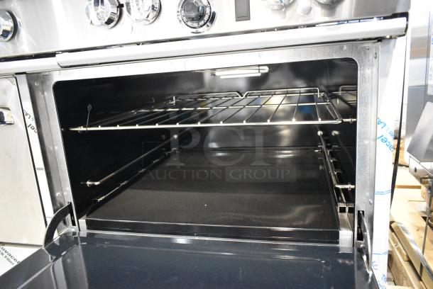 BRAND NEW! Southbend 4601DD Stainless Steel Commercial Propane Gas Powered 10 Burner Range w/ 2 Ovens, Over Shelf and Back Splash. - Image 6 of 10